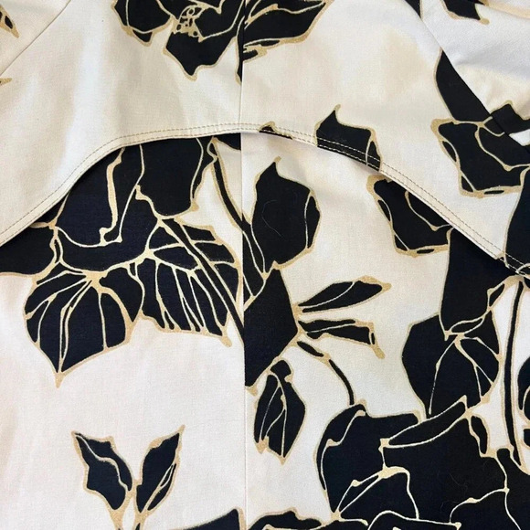 Cache Vintage Cropped Floral Jacket Statement Balloon Sleeve Size Large - Picture 12 of 14